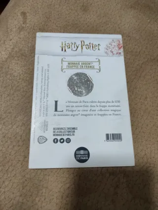 Moneda Plata Harry Potter 9/18