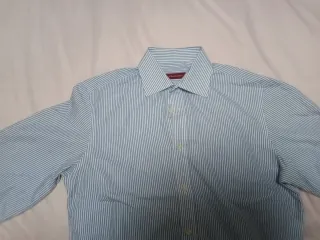 Camisa Massimo Dutti rayas azul/blanco