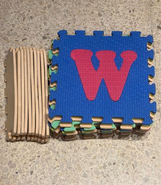 Alfombra de letras para niños