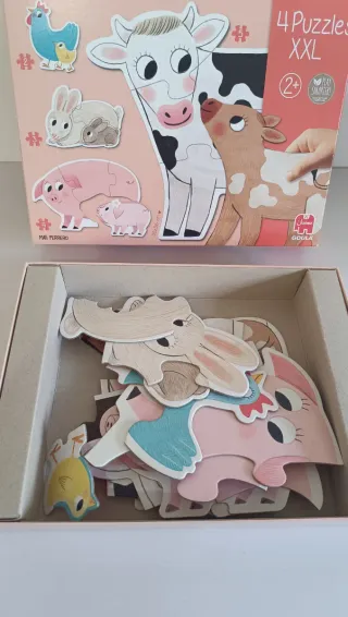 Puzzle XXL Granja Goula 4 Pezzi per Bambini