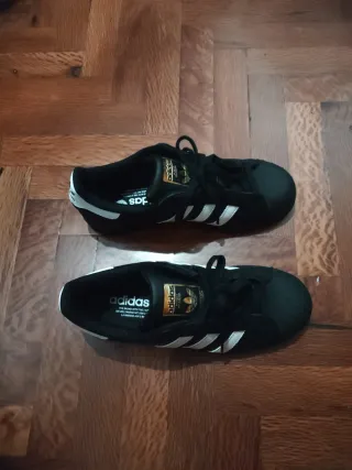 Zapatillas Adidas Superstar Negras Talla 39 1/5
