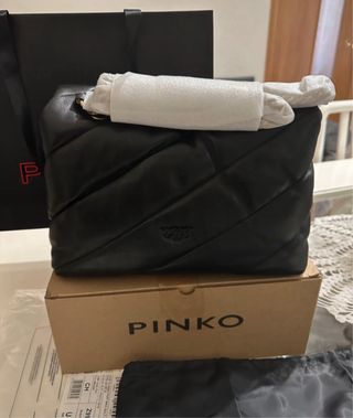 Pinko Love Bag Puff Maxi Quilt Media Nera