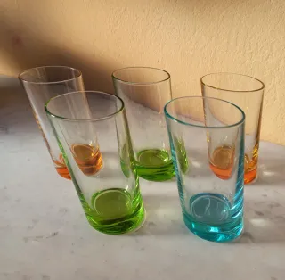 Bicchieri design colorati made in Italy