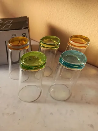 Bicchieri design colorati made in Italy