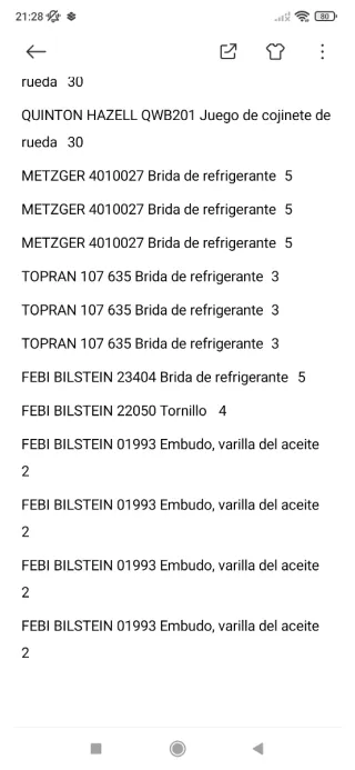 Recambios VW Golf MK3 Nuevos