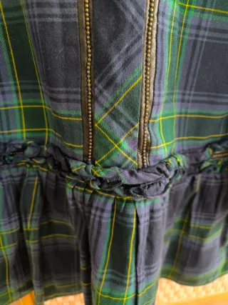 Vestido Mayoral Verde y Azul marino