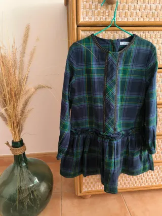Vestido Mayoral Verde y Azul marino