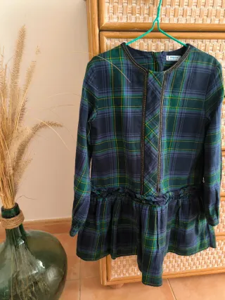 Vestido Mayoral Verde y Azul marino
