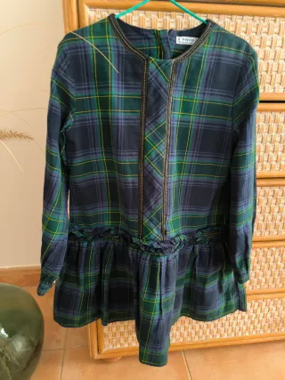 Vestido Mayoral Verde y Azul marino