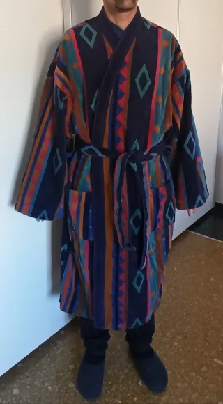 Accappatoio in spugna fantasia