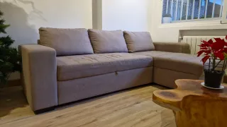 Sofá Cama Chaiselongue con Almacenaje