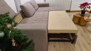 Sofá Cama Chaiselongue con Almacenaje