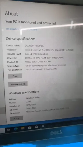 Dell Latitude 5580 i5 15.6 Laptop