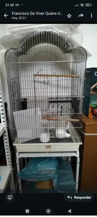 Jaula para agapornis o ninfas