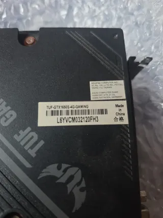 Tarjeta Gráfica ASUS TUF -GTX1650-P-GAMING