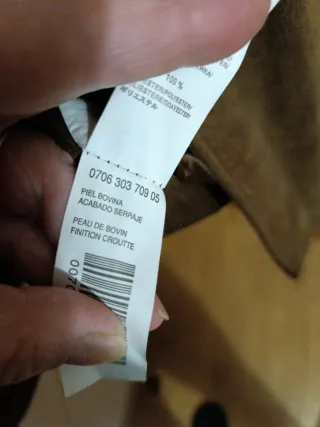 Chaqueta de ante hombre marrón