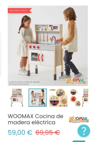 Cocinita infantil de madera