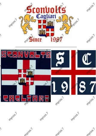 Adesivi Cagliari Sconvolts 1987