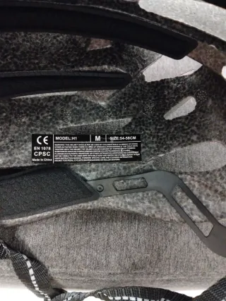 Casco ciclismo nero/rosso tg M