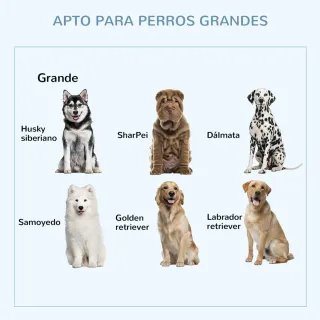 Jaula Perro Metal con Ruedas y Frenos