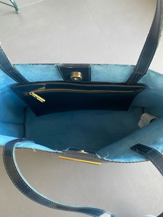 Bolso Bimba y Lola Azul Marino y Dorado