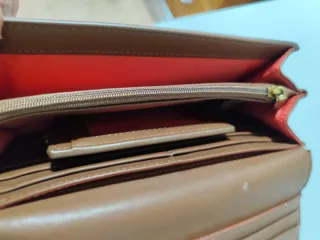 Cartera Desigual Piel Marrón Bordada