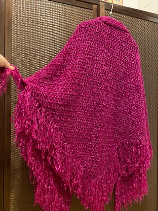 Sciarpa fucsia scintillante