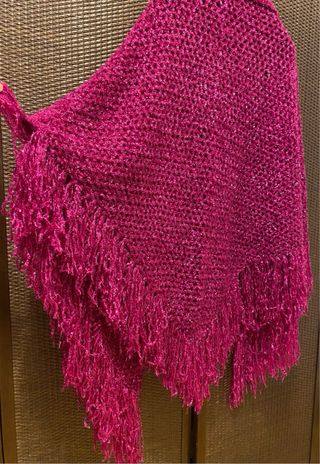 Sciarpa fucsia scintillante