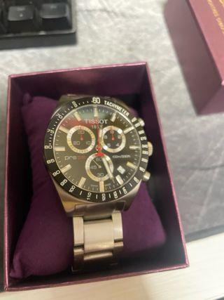 Tissot PRS 516 Cronógrafo Negro/Plata