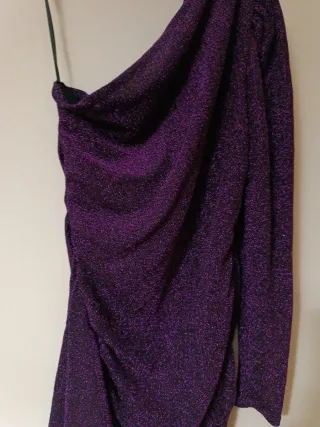 Vestido fiesta The Are púrpura