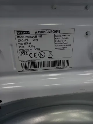 Lavadora secadora Samsung 9/6kg RPM.1400