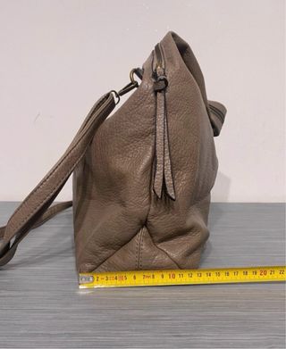 Borsa tracolla similpelle con pochette