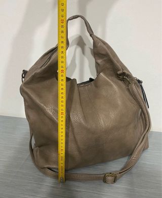 Borsa tracolla similpelle con pochette
