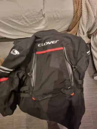 Chaqueta Moto Clover Laminator Negra