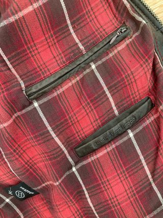 Cazadora de cuero Trapper Talla 52 Marrón