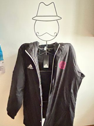 Abrigo Deportivo Adidas Negro