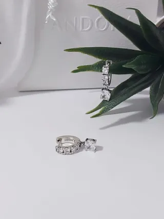 Pendientes Pandora Plata Circonitas