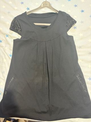 Vestido negro fiesta lentejuelas