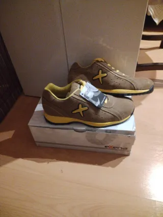Zapatos de seguridad Exena Marrón/Amarillo