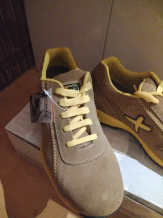 Zapatos de seguridad Exena Marrón/Amarillo