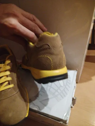 Zapatos de seguridad Exena Marrón/Amarillo