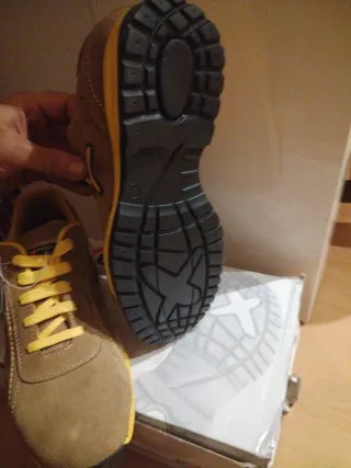 Zapatos de seguridad Exena Marrón/Amarillo