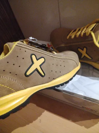 Zapatos de seguridad Exena Marrón/Amarillo