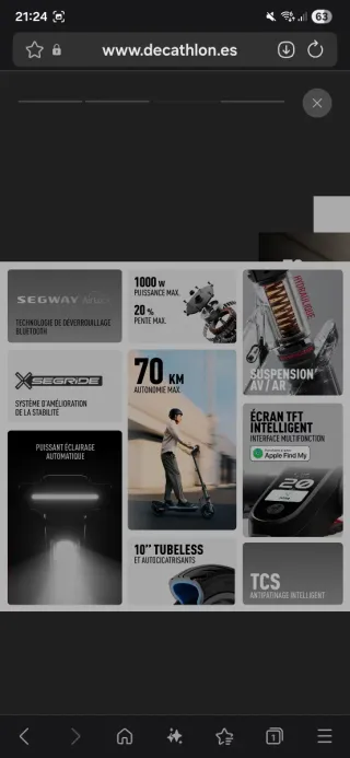 Patinete Eléctrico Segway-Ninebot F3