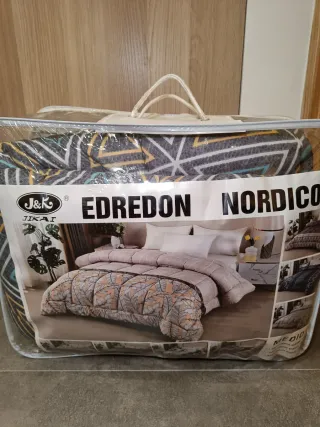 Edredón Azul y Dorado