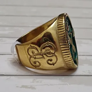 OFERTA ANILLO SELLO G C BAÑO ORO VARIAS TALLAS