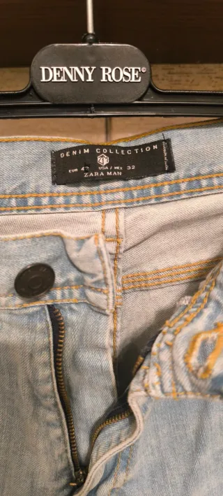 Jeans Uomo Zara Blu Chiaro