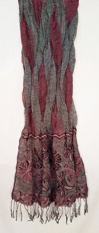 Set 4 sciarpe particolari con frange