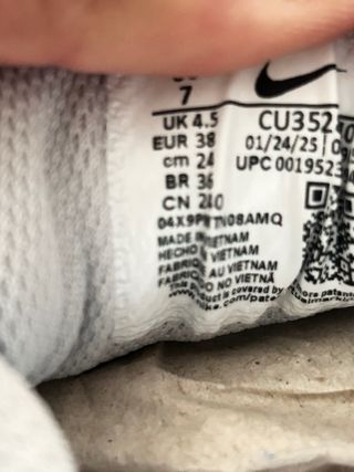 Nike Run Talla 38 Azul Gris