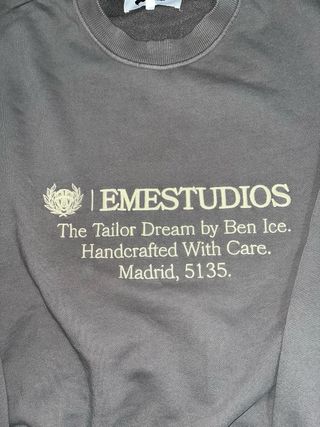 Sudadera Eme Studios gris talla S